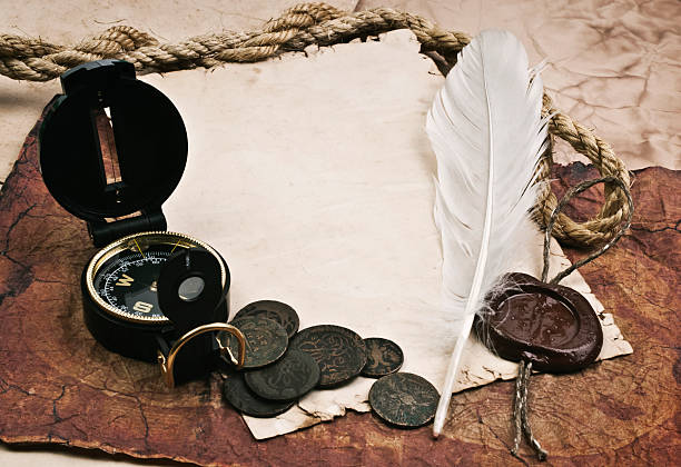 istock old compass and rope on grunge background 534268205