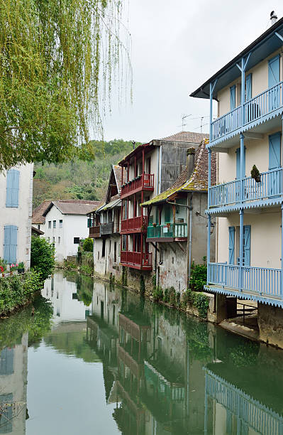 istock Old Bearn style buildings above the river 534269951