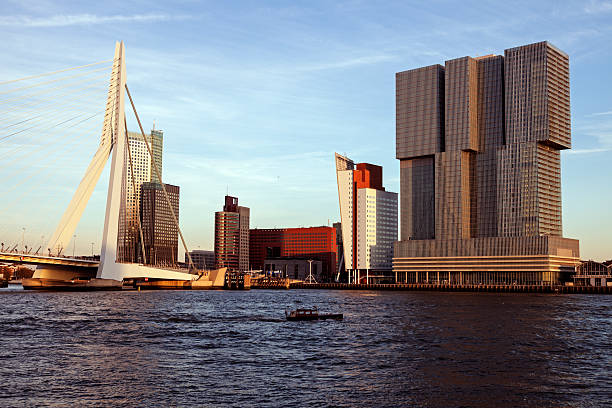istock Rotterdam skyline with Erasmus Bridge 534272315