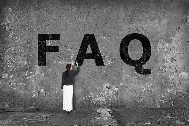 istock business woman drawing F A Q  concept 534273321