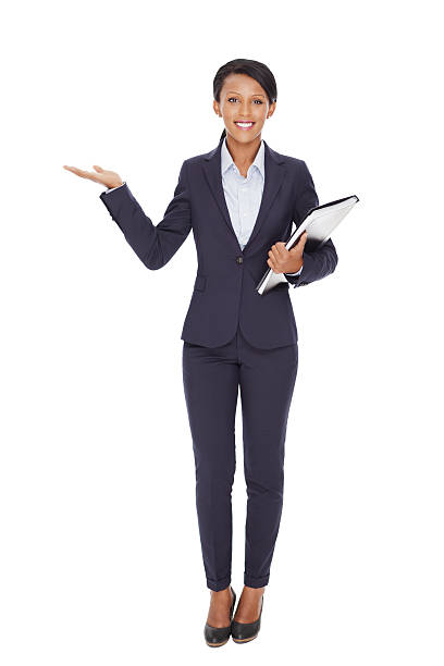 istock Business woman presenting. 534274089
