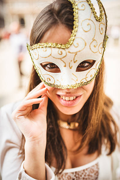 istock venetian woman for carnival in venice 534275109