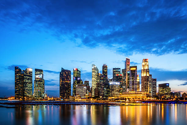 istock Central Business District in Singapore at dusk 534303583
