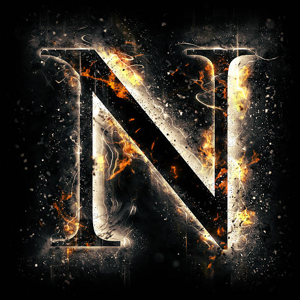 Fire Alphabet Letter N Stock Photo - Download Image Now - Fire - Natural  Phenomenon, Letter N, 2015 - iStock