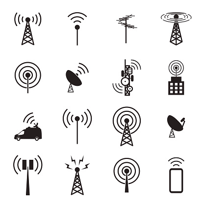 Antenna icon set