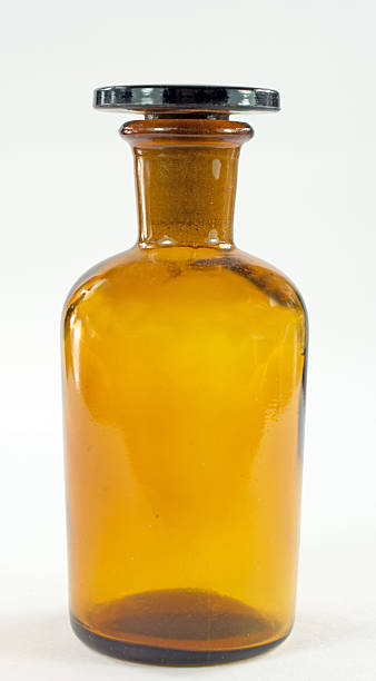 istock Amber Acid Laboratory Bottle Isolated 534305937