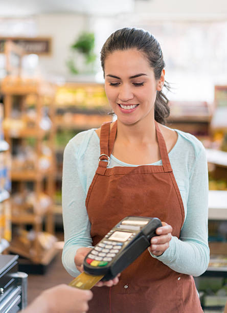 istock Paying by card at the supermarket 534306276