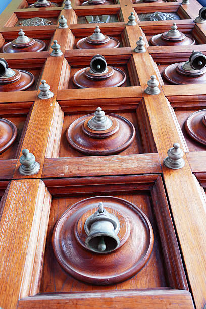 Temple door with bells