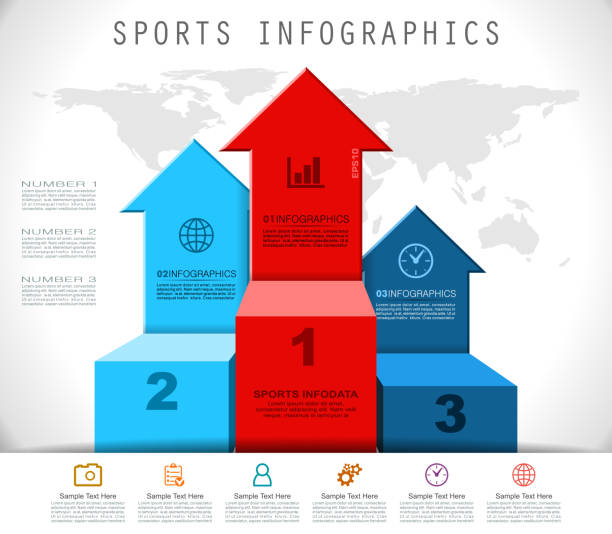 illustrazioni stock, clip art, cartoni animati e icone di tendenza di podio del vincitore infografiche - podium pedestal silver three dimensional shape