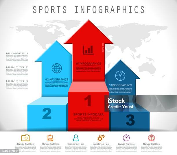 Winners Podium Infographics Stock Illustration - Download Image Now - Winners Podium, Infographic, Winning