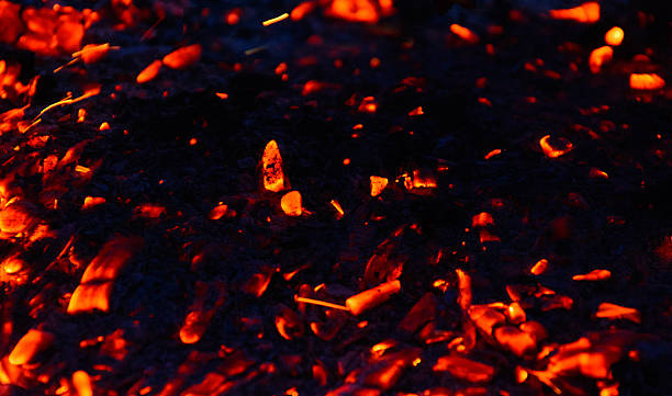istock The red glow of coals 534309202