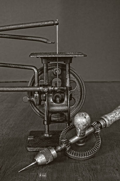 Vintage American Made Woodworking Scroll Saw And Hand Drill
