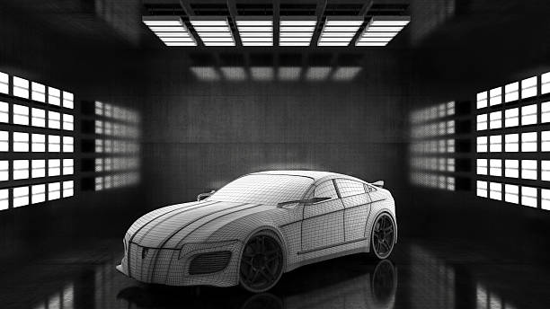 Generic conceptual sports car in studio Generic conceptual sports car in studio. car show photos stock pictures, royalty-free photos & images