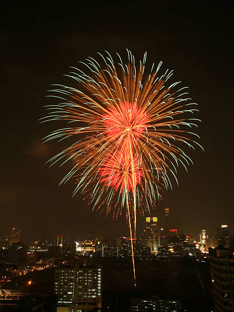 istock firewotk in festival from city 534312177