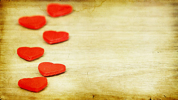 istock Vintage Valentines Day background with hearts 534313795