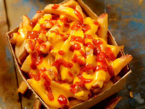Sea Salt Cheese Fries with Chilli Sauce-Photographed on Hasselblad H3D2-39mb Camera