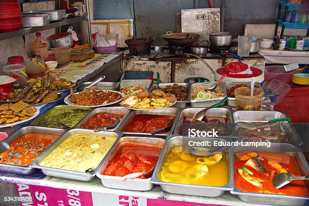 Hawker Foodstall In The Streets Of Kuala Lumpur Malaysia Stock Photo - Download Image Now