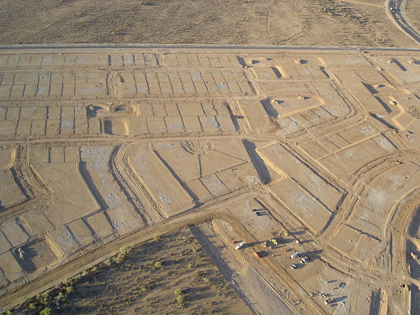 Aerial View of Construction Site