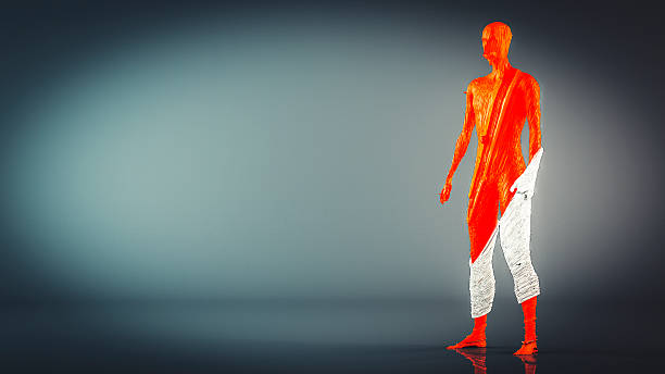istock Crude humanoid shape, cyborg, futuristic 534320202