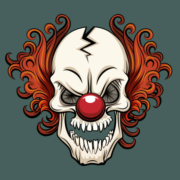 2,330 Scary Clown Illustrations & Clip Art - iStock | Scary clown icon, Scary  clown face, Scary clown mask