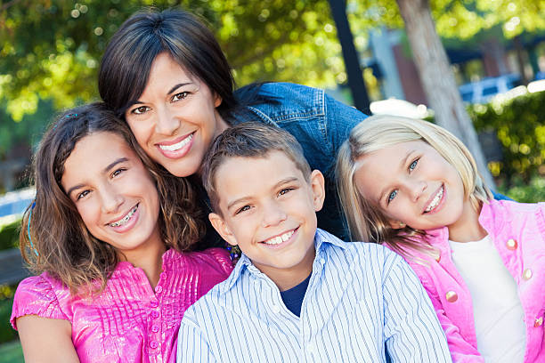 istock Happy mom with her kids 534324498