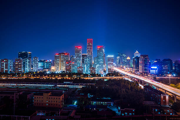 istock Beijing Central Business District Skyline Night 534326050