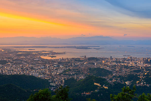 istock Sunset aerial view of Rio de Janeiro 534328108