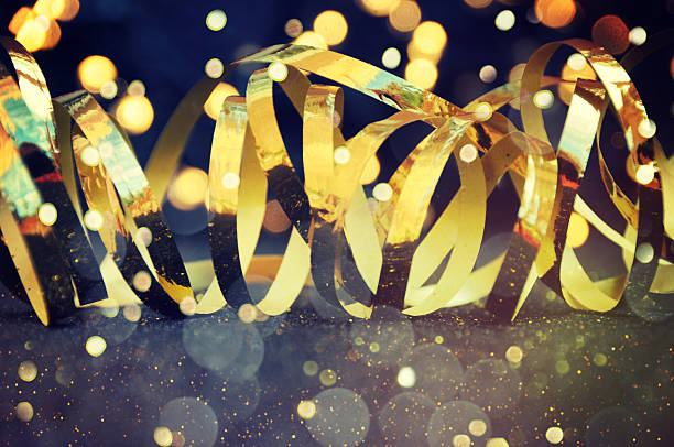 istock Party Background with lights and serpentine 534333824