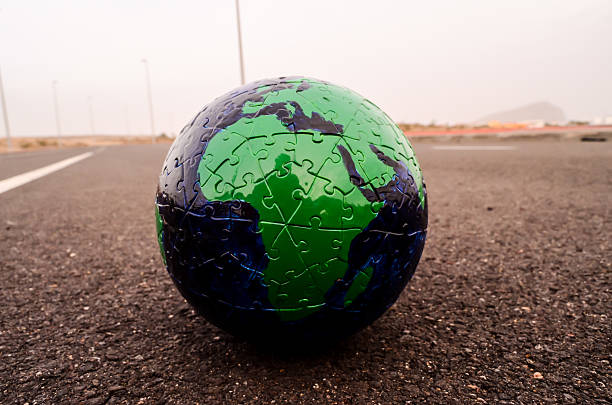 istock Globe Earth on an Asphalt Street 534335220