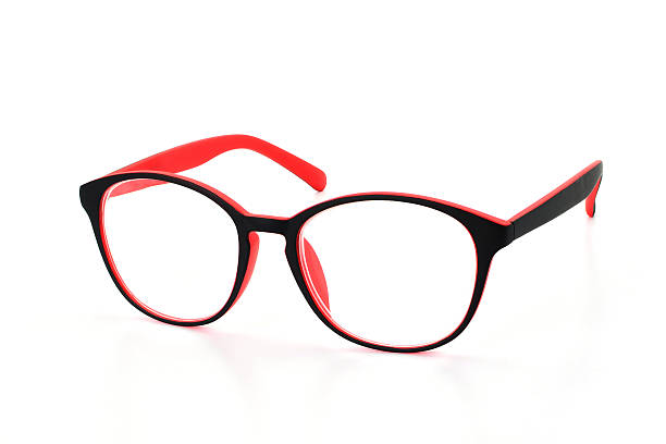 istock red black eye glasses isolated on white background 534335266