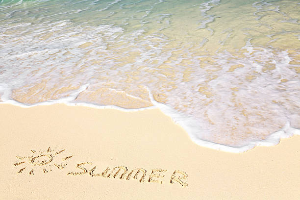 istock Word SUMMER on beach - vacation concept background 534336258