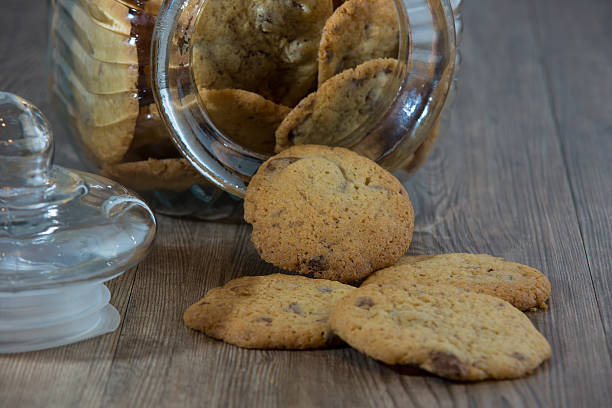 печенье - jar apple biscuit napkin стоковые фото и изображения