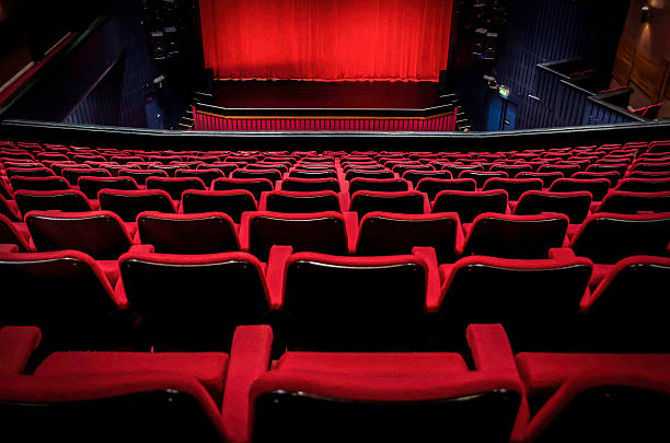 istock old theatre stage with rows of chairs in the foreground 534362403