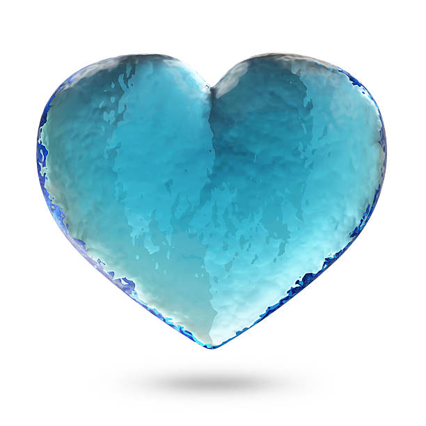 istock Heart from Water isolated on white background 534362417