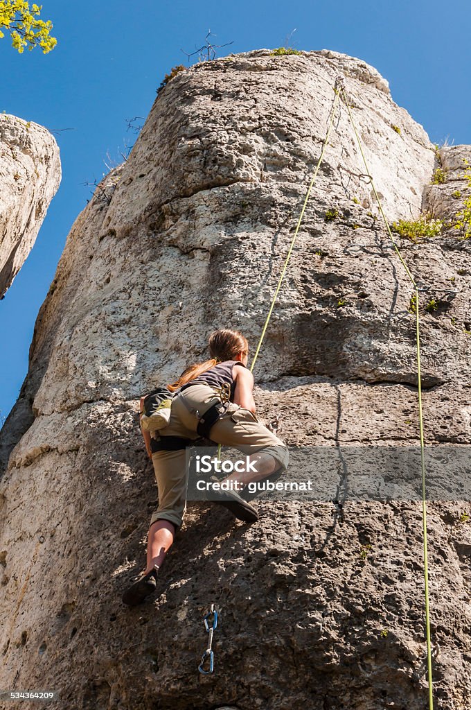 Toprope Klettern - Lizenzfrei 2015 Stock-Foto Toprope Klettern - Lizenzfrei 2015 Stock-Foto