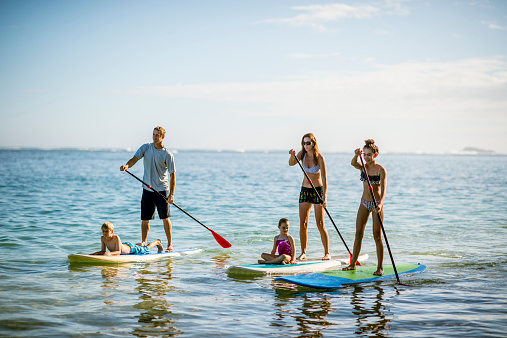 SUP - Stand up paddleboarding family
