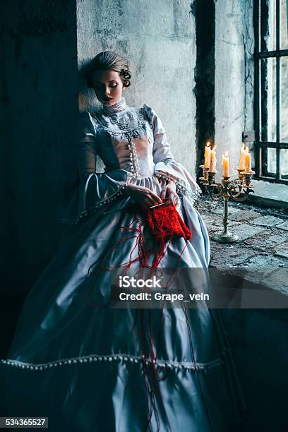 Woman In Victorian Dress Stock Photo - Download Image Now - Women, Victorian Style, Dress