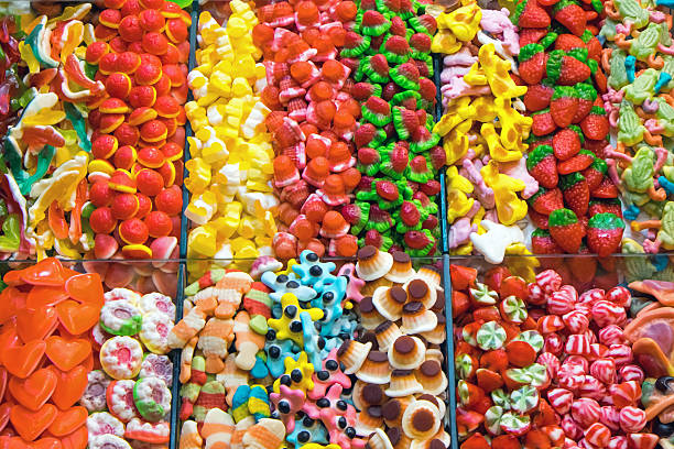 istock Market stall full of candys 534366577
