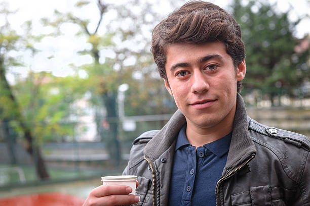 istock Turkish Student Drinking Coffee, Tea, Secondary School, University, Istanbul, … 534369265