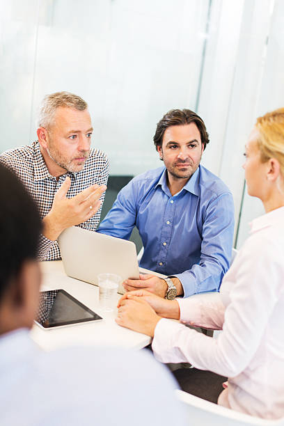 istock Business people talking on a meeting. 534372695