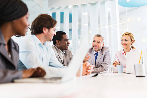 istock Discussion on a business meeting. 534372703