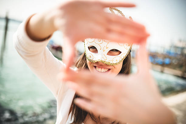 istock venetian woman for carnival in venice 534373059