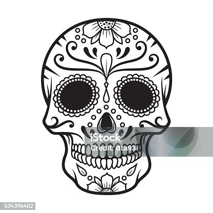 istock Vector illustration of Skull the Day of the Death 534396402