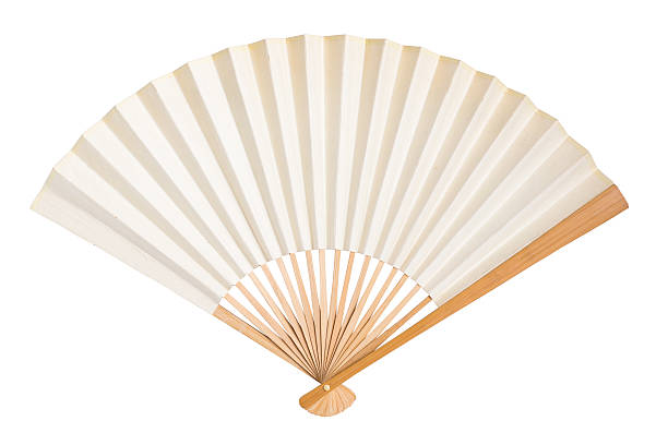izolovaný skládací ventilátor - vějíř - stock snímky, obrázky a fotky