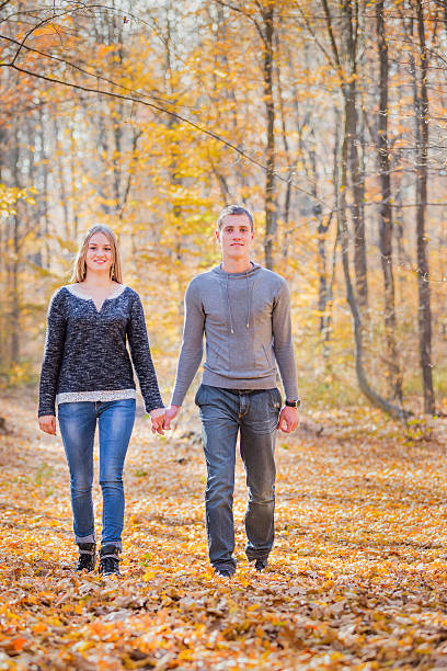 istock couple in the autumn forest 534400092