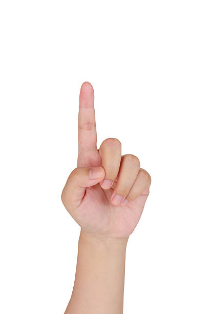 istock female hand touching, pointing to something 534404606