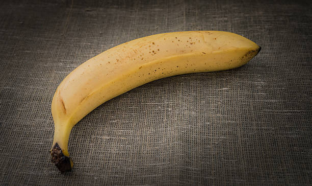istock Ripe banana on sackcloth. 534407828