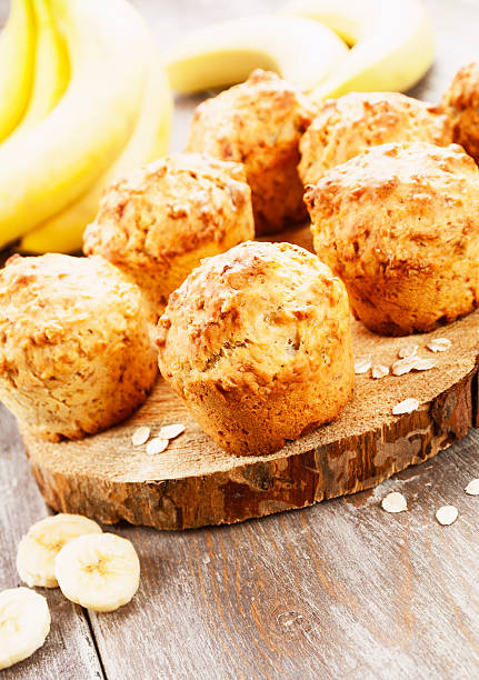 istock Banana muffins with oat flakes 534408462