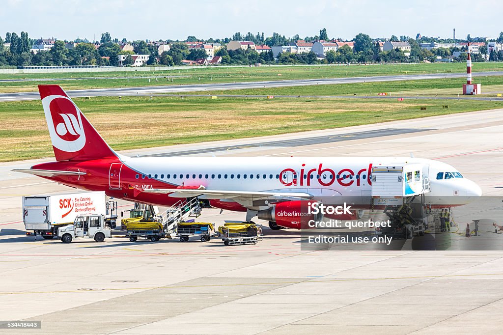 Air Berlin Flugzeug - Lizenzfrei 2015 Stock-Foto