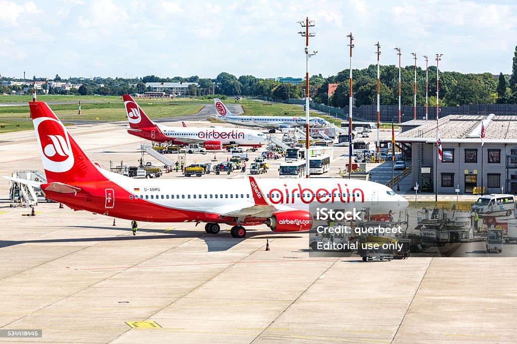 Air Berlin Flugzeuge - Lizenzfrei 2015 Stock-Foto